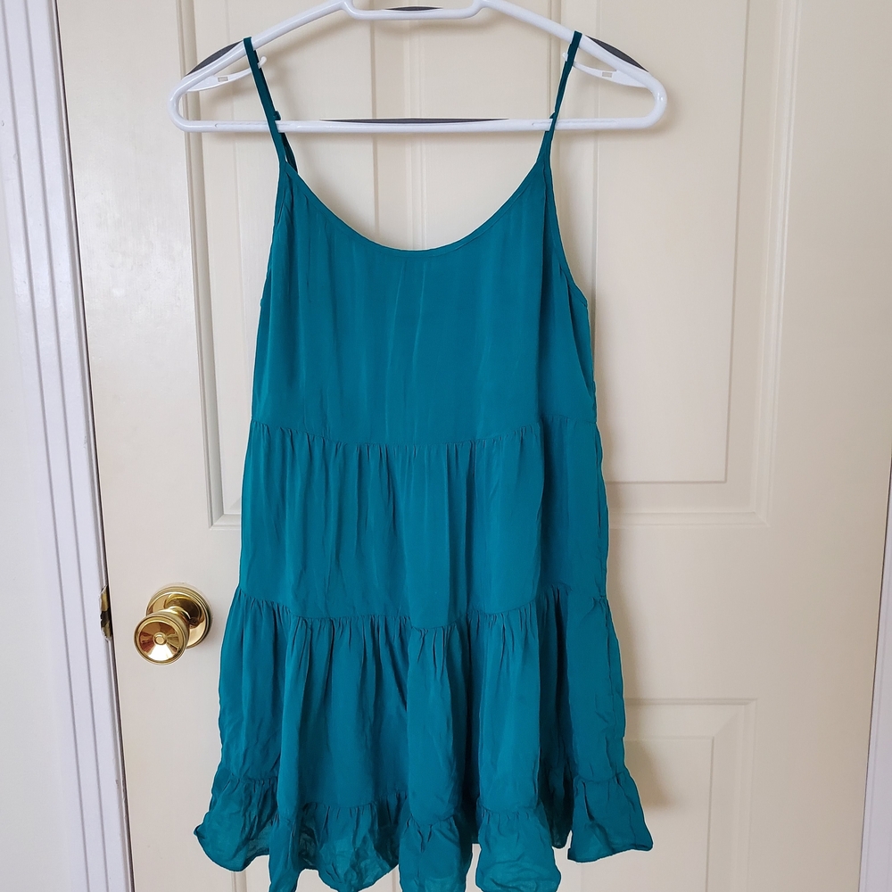 Talula Aritzia Teal Baby Doll Dress - Picture 1 of 2